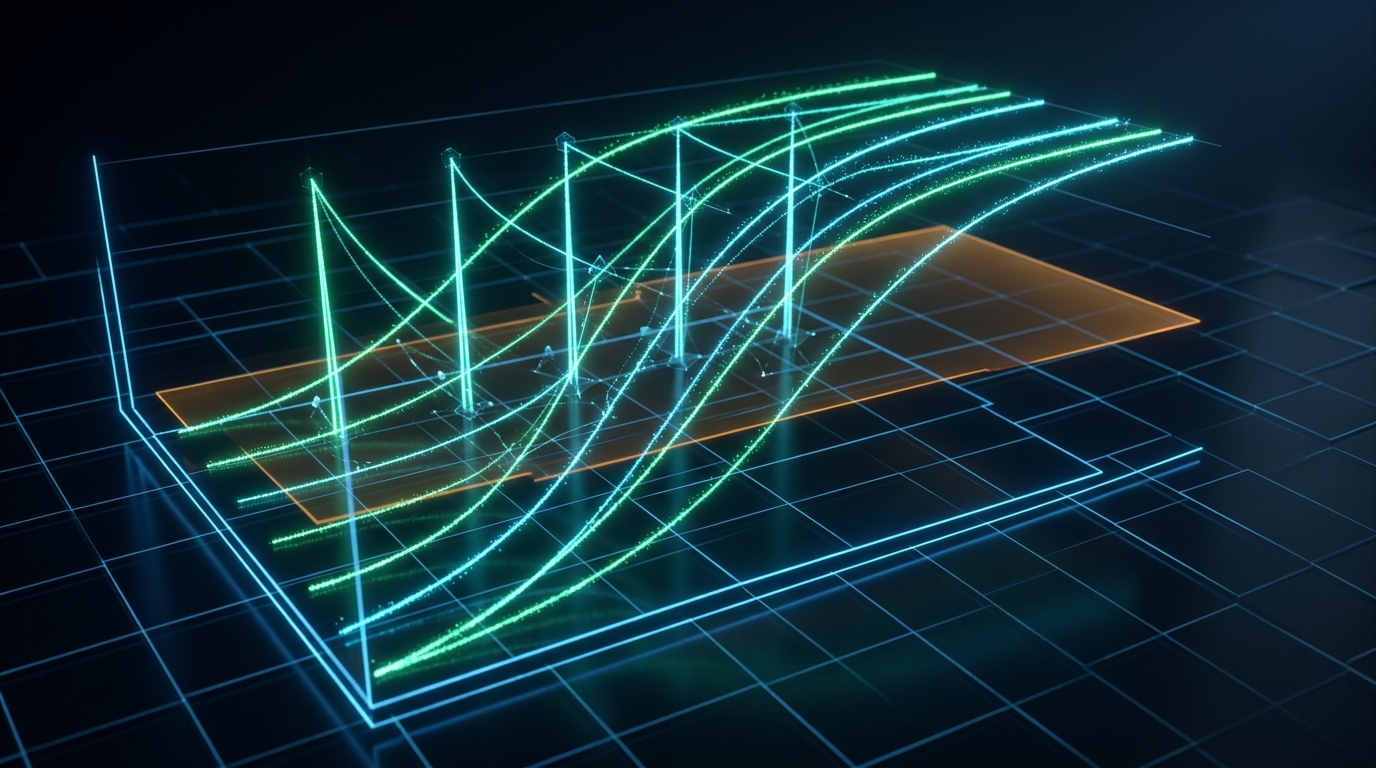 FSRS memory retention graph maintaining 90% stability above the forgetting threshold